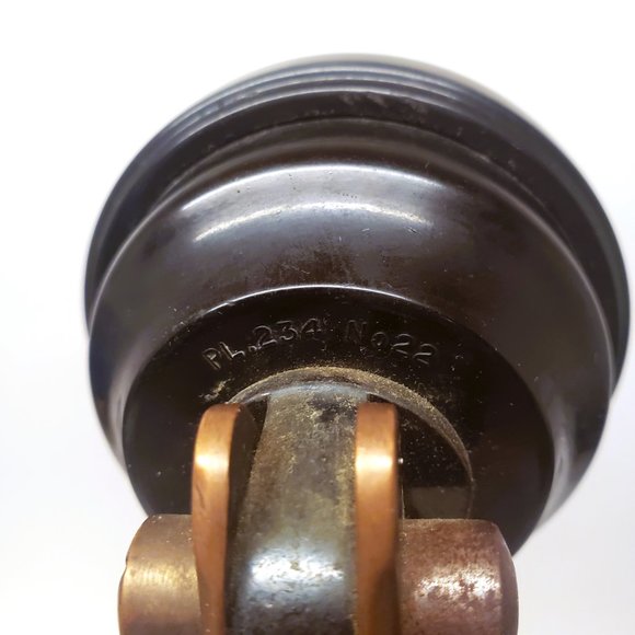 Antique Non Dialing Candlestick Phone Telephone Brass Bakelite PL 234 No 22 - Picture 16 of 16